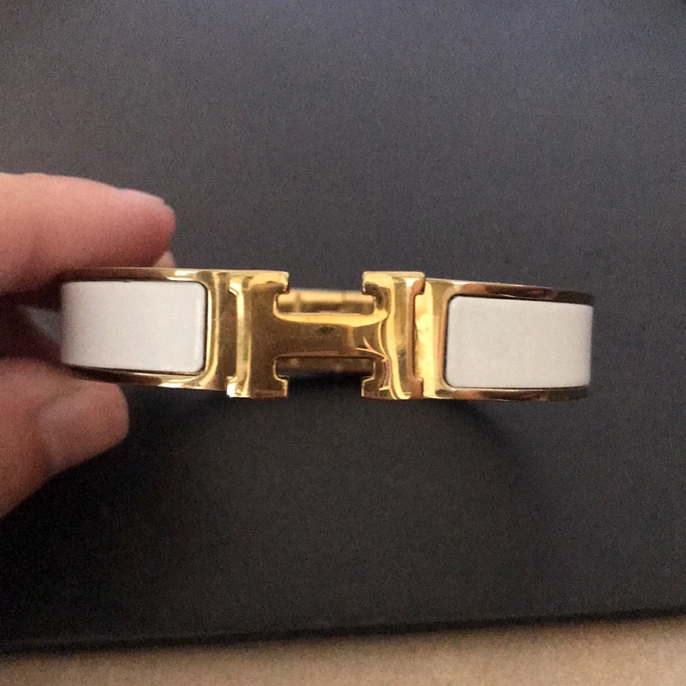 White Hermès Bracelet